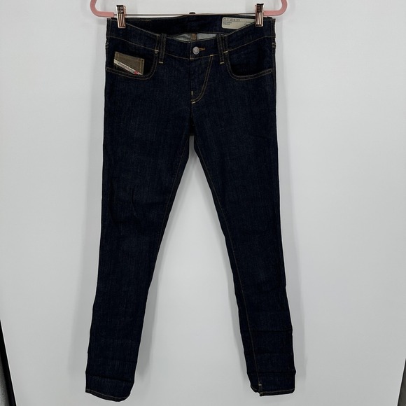 Diesel Jeans Womens 27‎ Blue Grupee Slim Skinny Low Waist Stretch 0881K - Picture 4 of 12